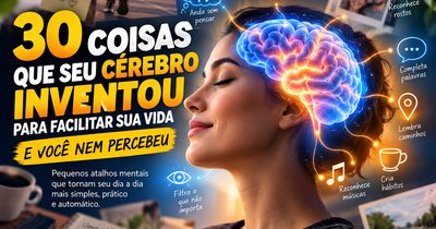 30 coisas que seu cérebro inventou para facilitar sua vida e você nem percebeu