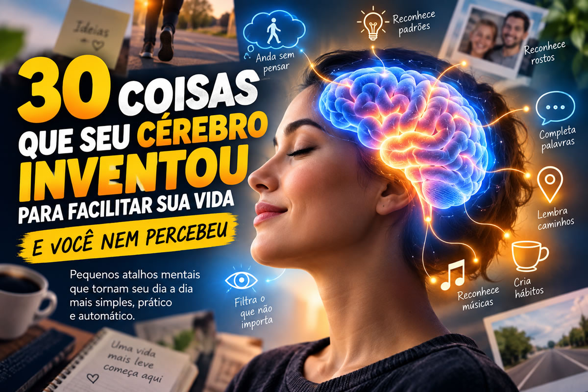 30 coisas que seu cérebro inventou para facilitar sua vida e você nem percebeu 30 coisas que seu cérebro inventou para facilitar sua vida e você nem percebeu
