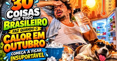 30 coisas que todo brasileiro faz quando o calor em outubro começa a ficar insuportável