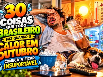 30 coisas que todo brasileiro faz quando o calor em outubro começa a ficar insuportável