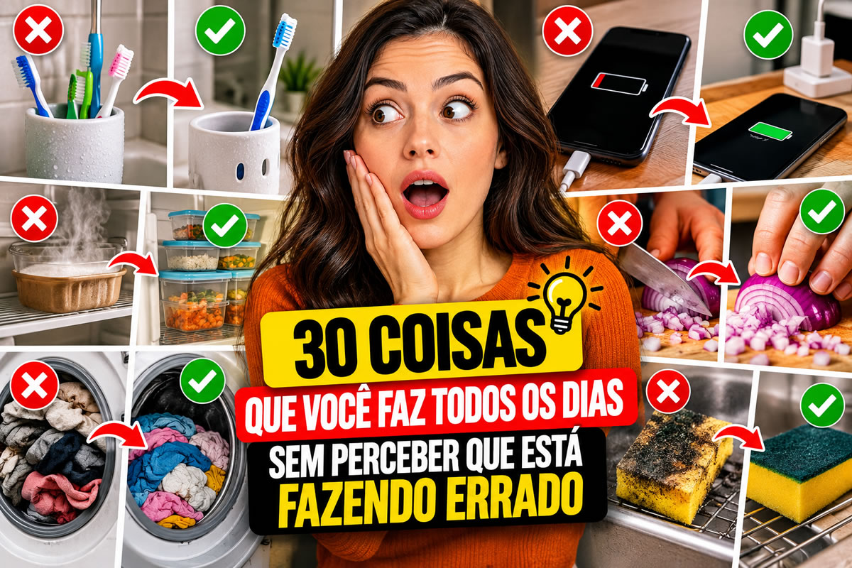 30 coisas que você faz todos os dias sem perceber que está fazendo errado 30 coisas que você faz todos os dias sem perceber que está fazendo errado