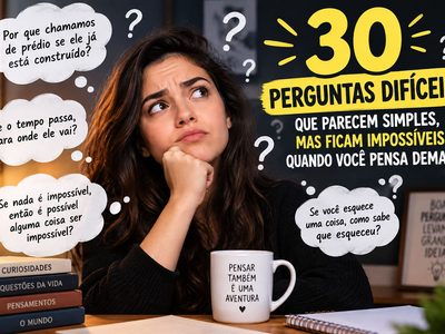 30 perguntas difíceis que parecem simples, mas ficam impossíveis quando você pensa demais