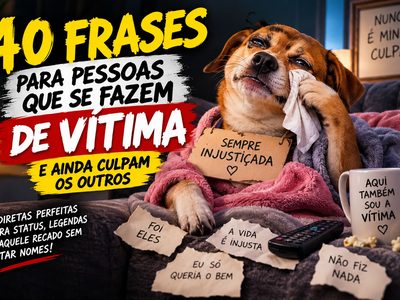 40 frases para pessoas que se fazem de vítima e sempre culpam os outros