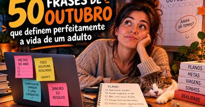 50 frases de outubro que definem perfeitamente a vida de um adulto nessa época do ano