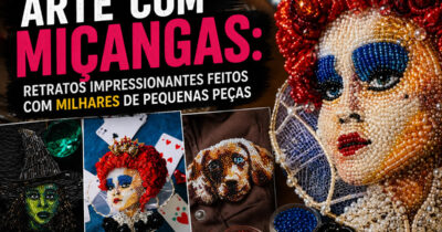 Arte com miçangas: ela usa milhares de pequenas peças para criar retratos impressionantes (31 fotos)