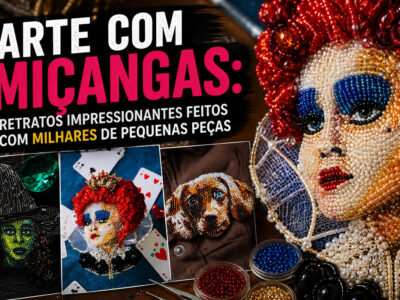 Arte com miçangas: ela usa milhares de pequenas peças para criar retratos impressionantes (31 fotos)