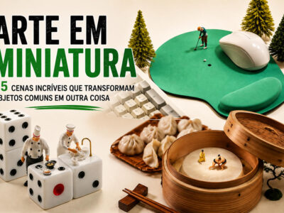 Arte em miniatura: 35 cenas incríveis que fazem objetos comuns parecerem outra coisa