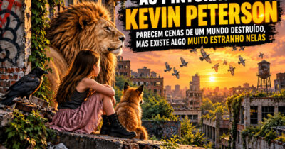 As pinturas de Kevin Peterson parecem cenas de um mundo destruído, mas existe algo muito estranho nelas (27 fotos)