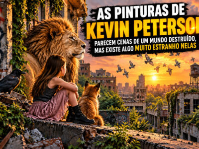 As pinturas de Kevin Peterson parecem cenas de um mundo destruído, mas existe algo muito estranho nelas (27 fotos)