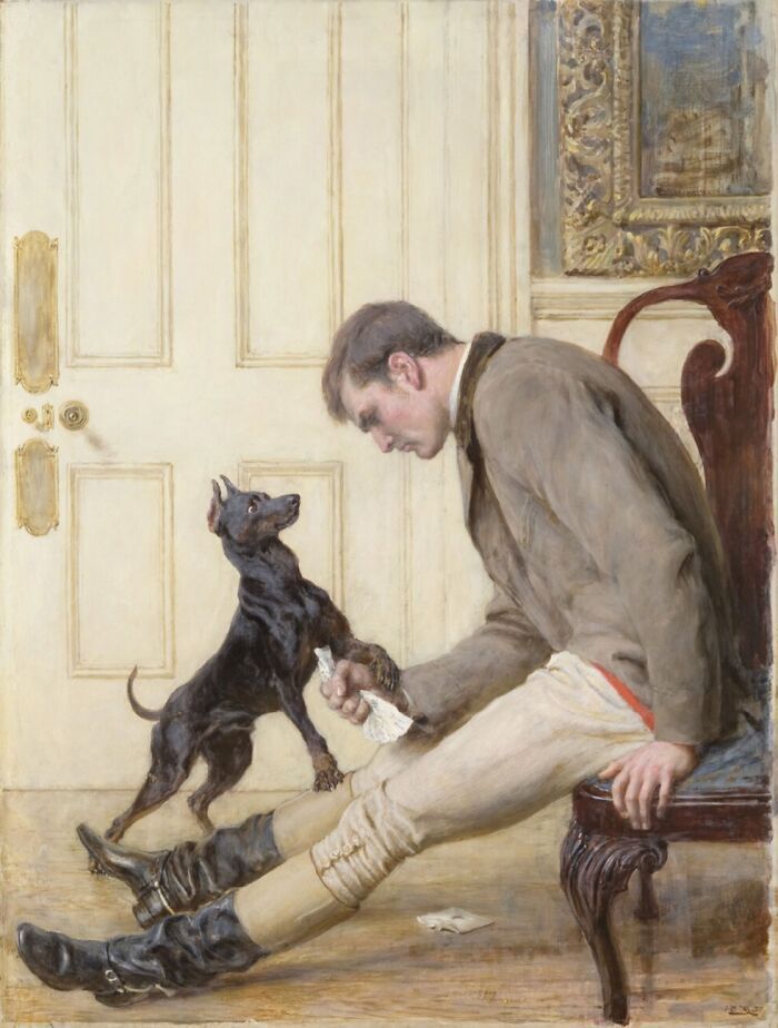 Cães em pinturas que mostram por que a amizade entre humanos e cachorros é tão especial (30 fotos) 9