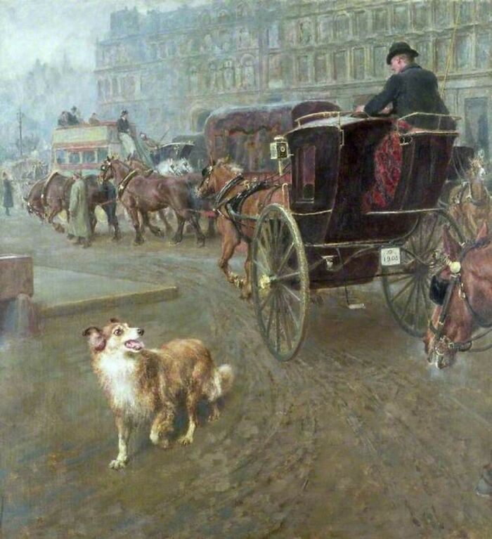 Cães em pinturas que mostram por que a amizade entre humanos e cachorros é tão especial (30 fotos) 17