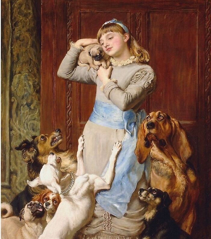 Cães em pinturas que mostram por que a amizade entre humanos e cachorros é tão especial (30 fotos) 24