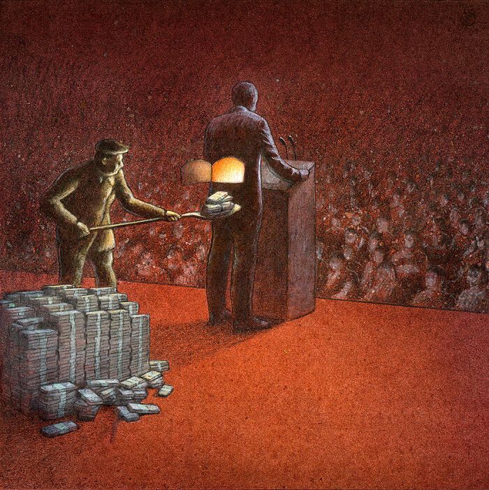 Ilustrações satíricas de Paweł Kuczyński que parecem simples, mas escondem críticas surpreendentes Ilustrações satíricas de Paweł Kuczyński que parecem simples, mas escondem críticas surpreendentes