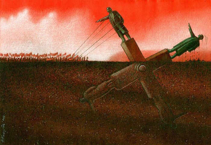 Ilustrações satíricas de Paweł Kuczyński que parecem simples, mas escondem críticas surpreendentes (32 fotos) 10 Ilustrações satíricas de Paweł Kuczyński que parecem simples, mas escondem críticas surpreendentes (32 fotos) 10