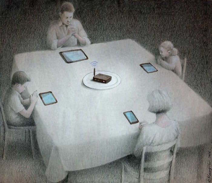 Ilustrações satíricas de Paweł Kuczyński que parecem simples, mas escondem críticas surpreendentes (32 fotos) 16 Ilustrações satíricas de Paweł Kuczyński que parecem simples, mas escondem críticas surpreendentes (32 fotos) 16