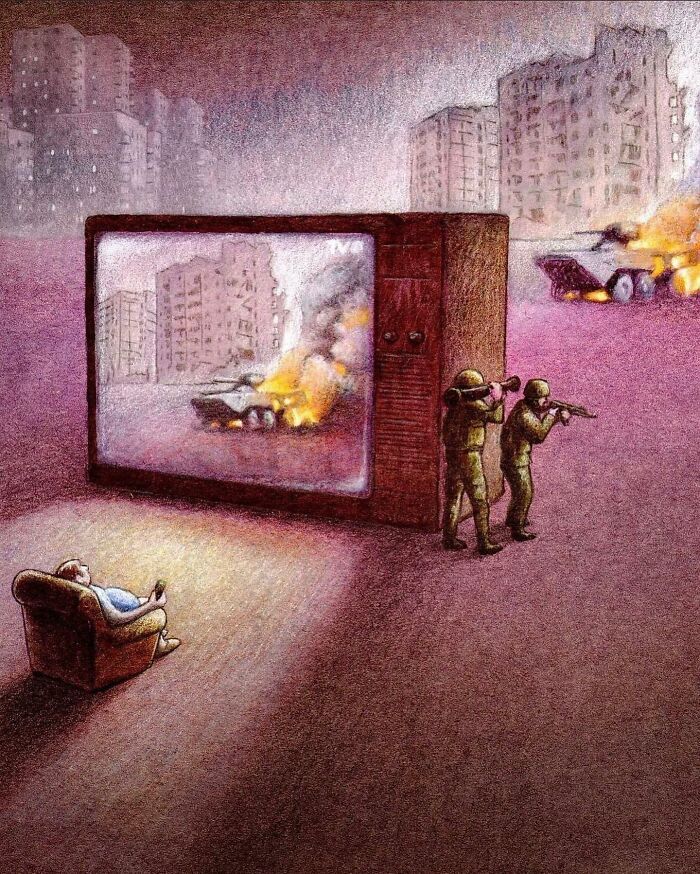 Ilustrações satíricas de Paweł Kuczyński que parecem simples, mas escondem críticas surpreendentes (32 fotos) 17 Ilustrações satíricas de Paweł Kuczyński que parecem simples, mas escondem críticas surpreendentes (32 fotos) 17
