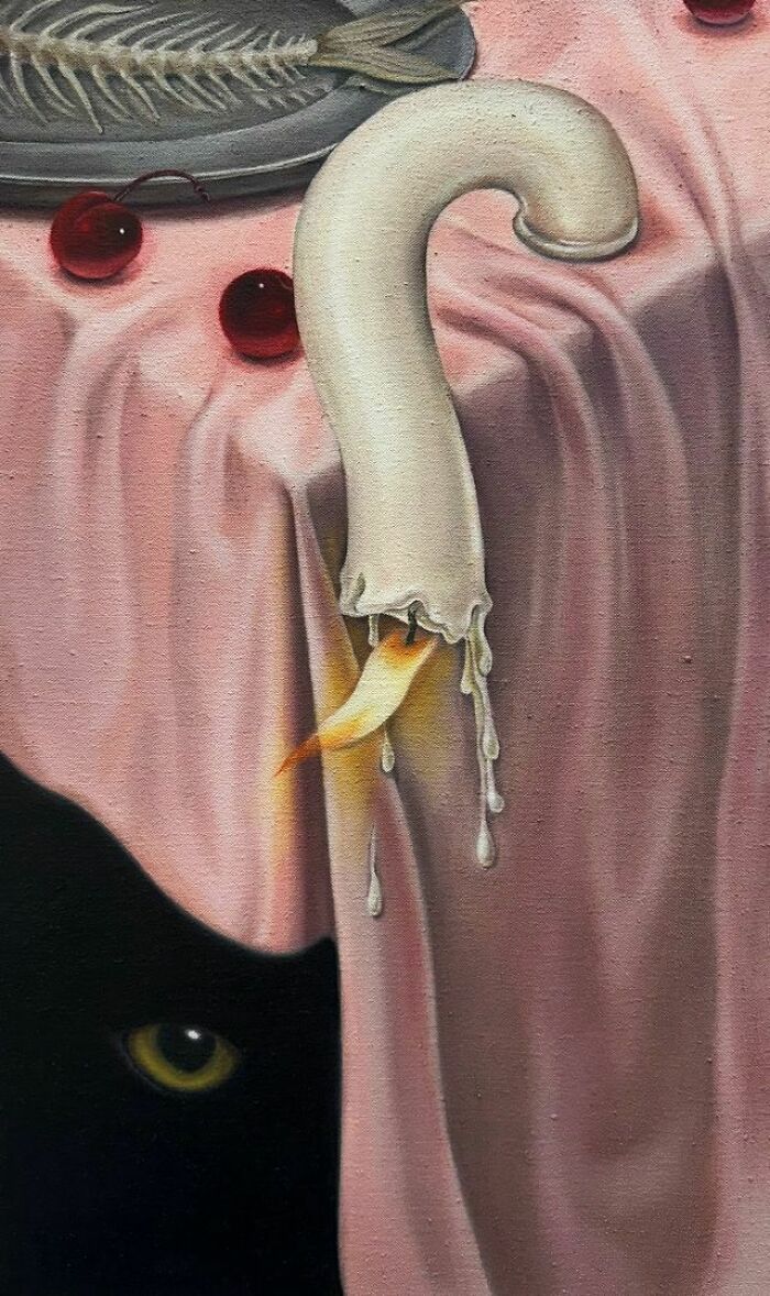 Pinturas de gatos pretos parecem tranquilas, mas escondem detalhes que mudam tudo (30 fotos) 22 Pinturas de gatos pretos parecem tranquilas, mas escondem detalhes que mudam tudo (30 fotos) 22