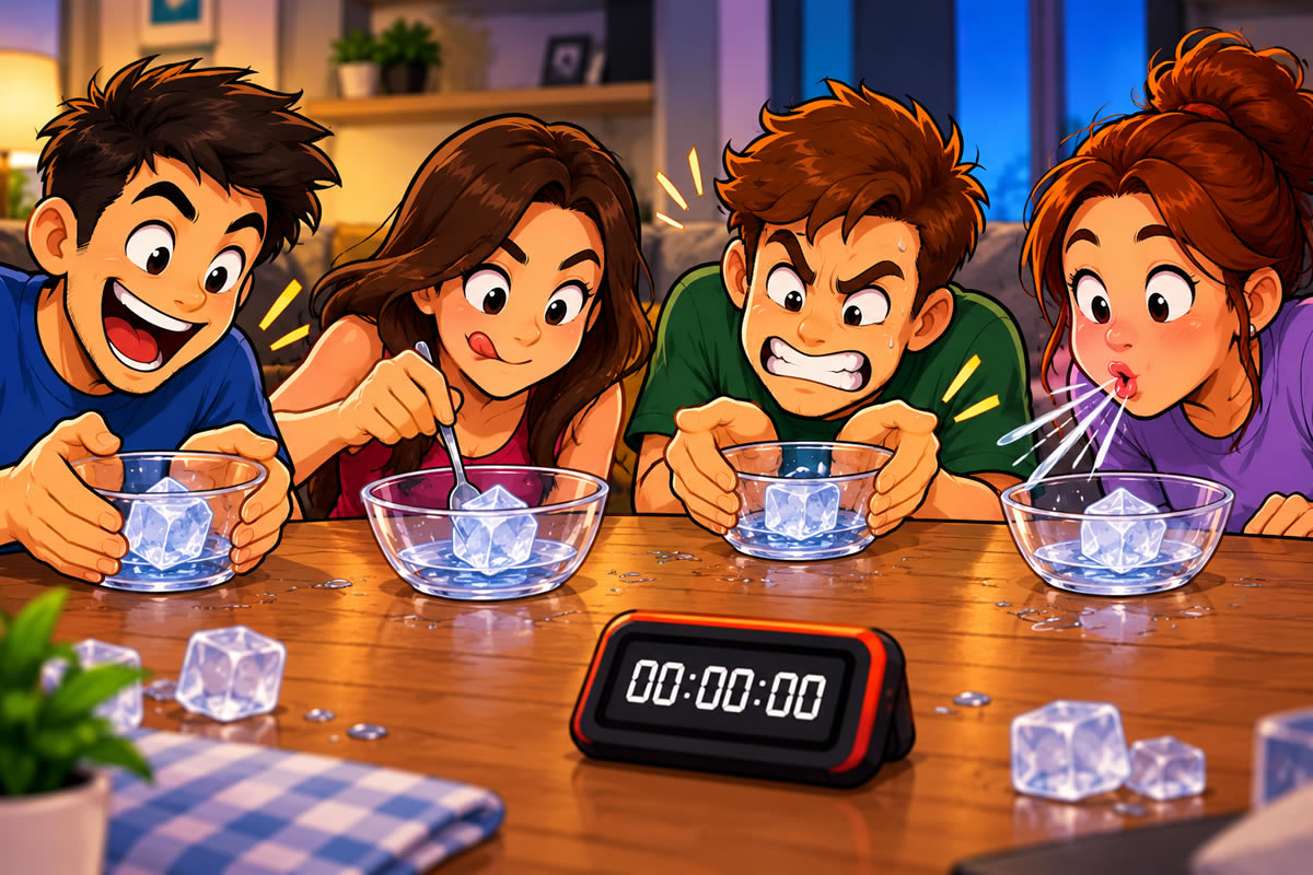 5 brincadeiras com gelo para fazer em casa e arrancar reações hilárias dos amigos 3 A corrida para derreter o gelo