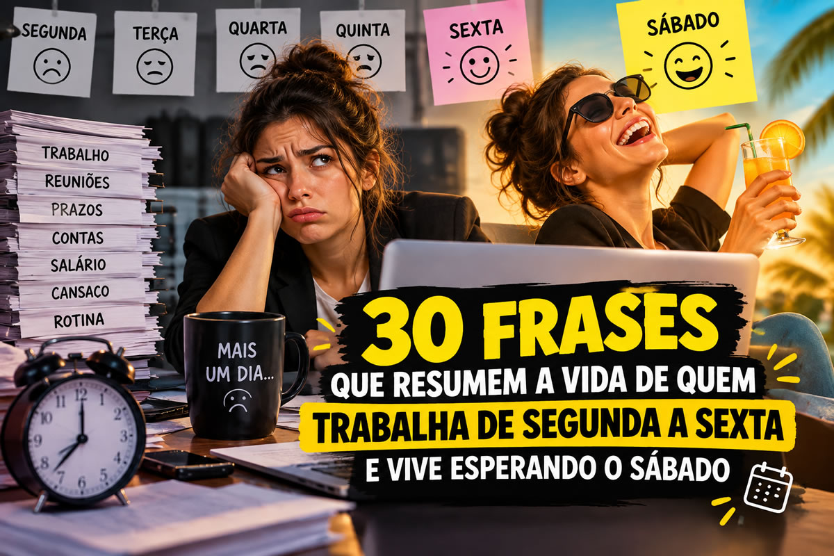 30 frases sobre escala 5x2 que resumem a vida de quem só espera o sábado chegar 30 frases sobre escala 5x2 que resumem a vida de quem só espera o sábado chegar