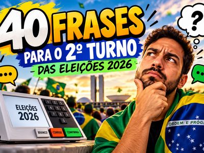 40 frases para o 2º turno das eleições 2026 que resumem exatamente o sentimento do brasileiro