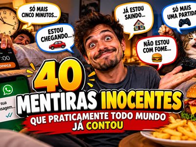 40 mentiras inocentes que praticamente todo mundo já contou pelo menos uma vez