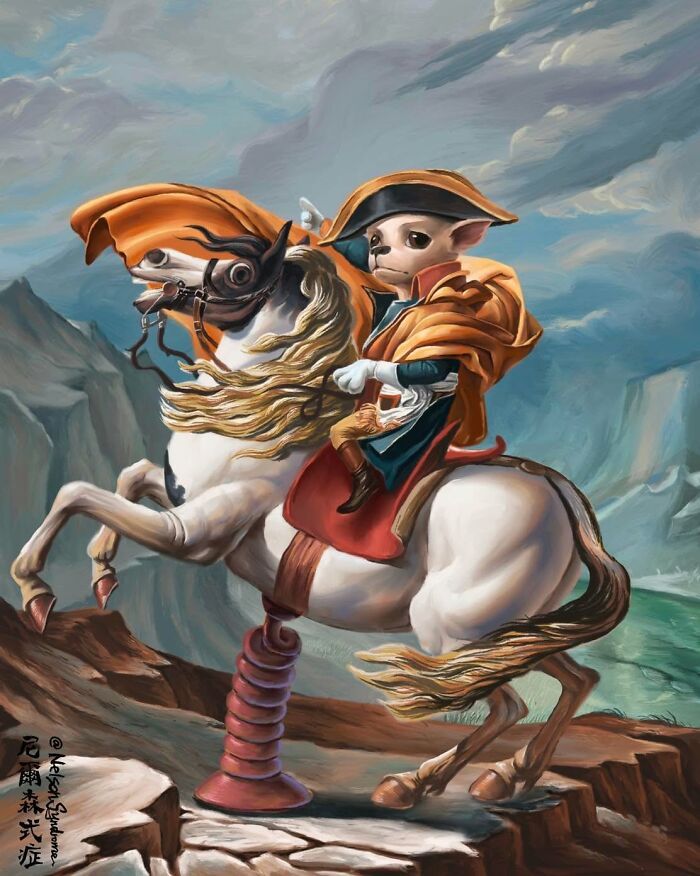 Animais em pinturas famosas estão muito mais engraçados do que deveriam (32 fotos) 11 Animais em pinturas famosas estão muito mais engraçados do que deveriam (32 fotos) 11