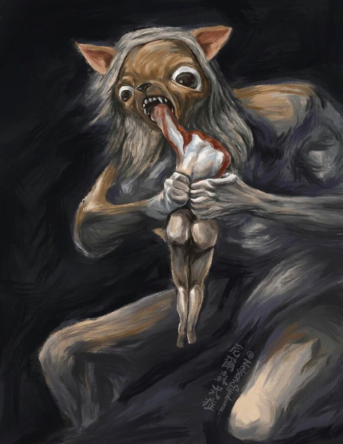 Animais em pinturas famosas estão muito mais engraçados do que deveriam (32 fotos) 12 Animais em pinturas famosas estão muito mais engraçados do que deveriam (32 fotos) 12