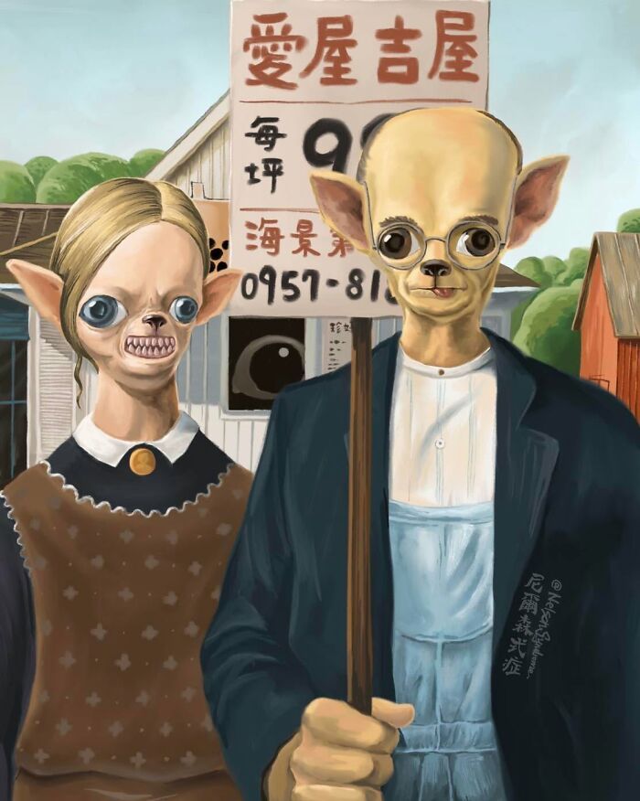 Animais em pinturas famosas estão muito mais engraçados do que deveriam (32 fotos) 14 Animais em pinturas famosas estão muito mais engraçados do que deveriam (32 fotos) 14