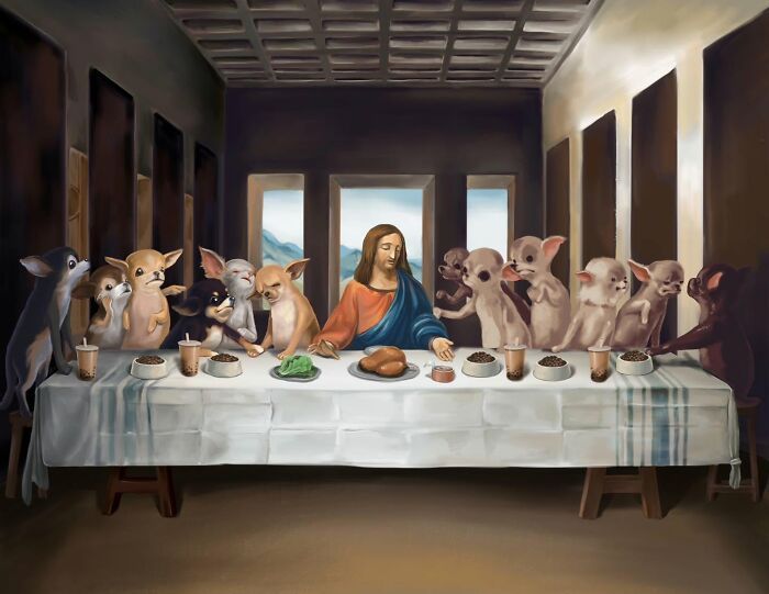 Animais em pinturas famosas estão muito mais engraçados do que deveriam (32 fotos) 15 Animais em pinturas famosas estão muito mais engraçados do que deveriam (32 fotos) 15