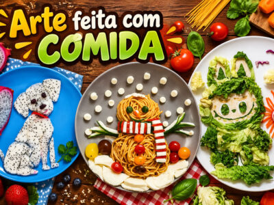 Arte feita com comida transforma ingredientes do dia a dia em cenas que parecem impossíveis (25 fotos)