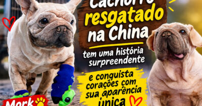 Cachorro resgatado na China tem uma história surpreendente e conquista corações com sua aparência única (19 fotos)