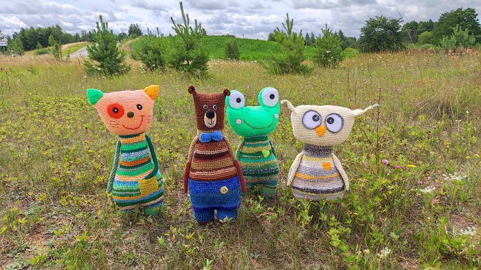 Criaturas de crochê com sobras de lã estão transformando restos coloridos em pequenas obras de arte (23 fotos) 12 Criaturas de crochê com sobras de lã estão transformando restos coloridos em pequenas obras de arte (23 fotos) 12