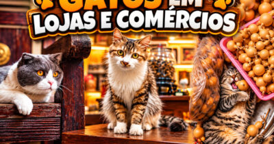 Gatos em lojas e comércios transformam cenas comuns em momentos cheios de personalidade (26 fotos)